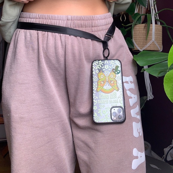 ✦BOGO✦ Festival / Everyday Cell Phone Safety Strap Removable Black Crossbody - Picture 5 of 7